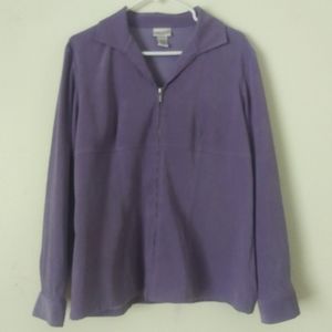 Fashion Bug Lavender Full-Zip Light Jacket